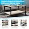 Flash Furniture Driftwood 2 Shelf Modern Wood & Metal Coffee Table NAN-JH-17163-GG - alternate 7